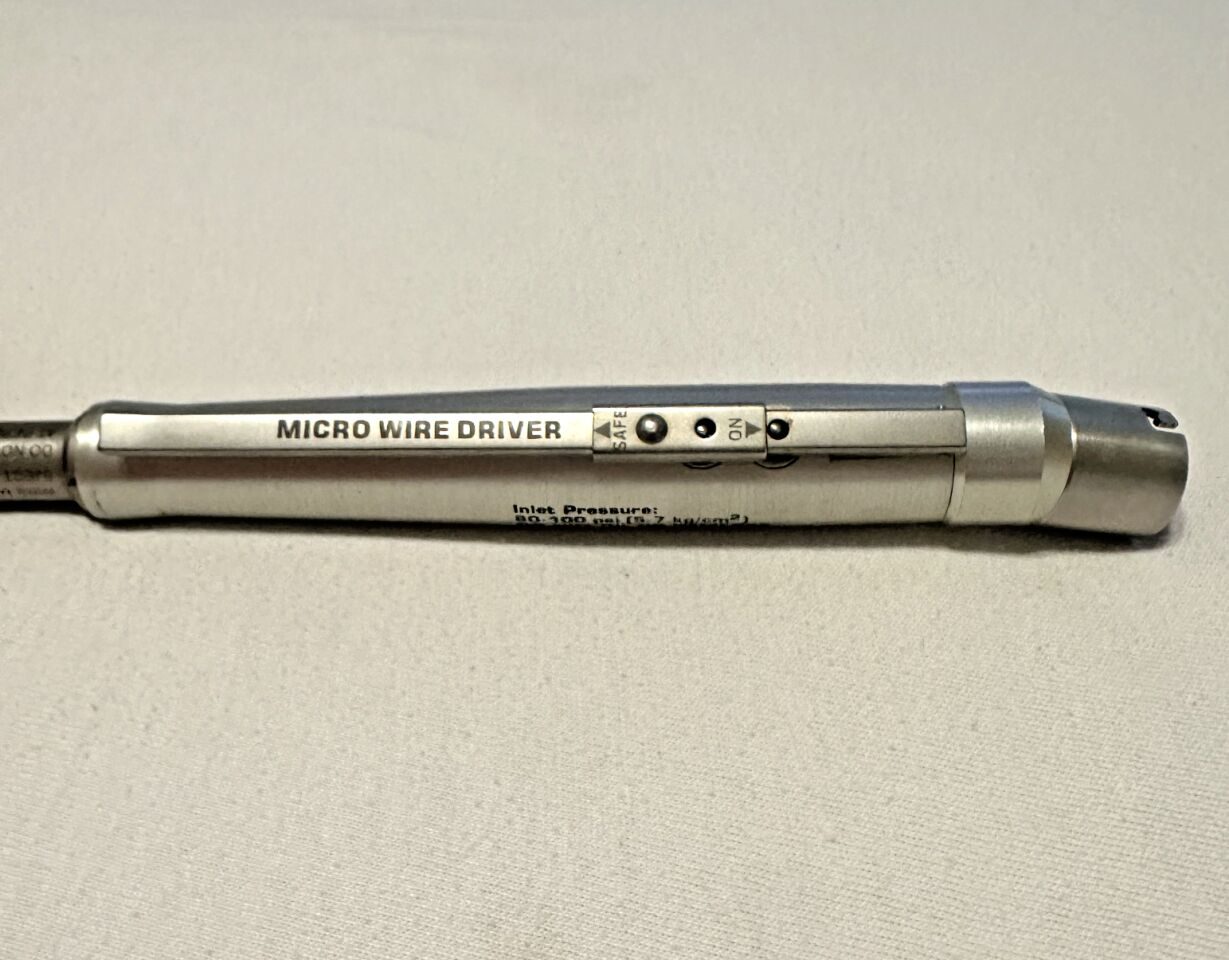 MICRO-AIRE 1620-100 Pneumatic Micro Wire Driver Surgical Handpiece — photo 3