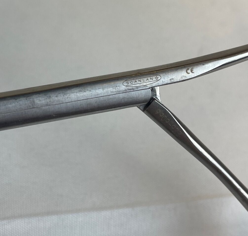 SCANLAN 9909-927 Thoracoscopic Duval Clamp Curved Pulmonary Surgery Cardiothoracic — photo 3
