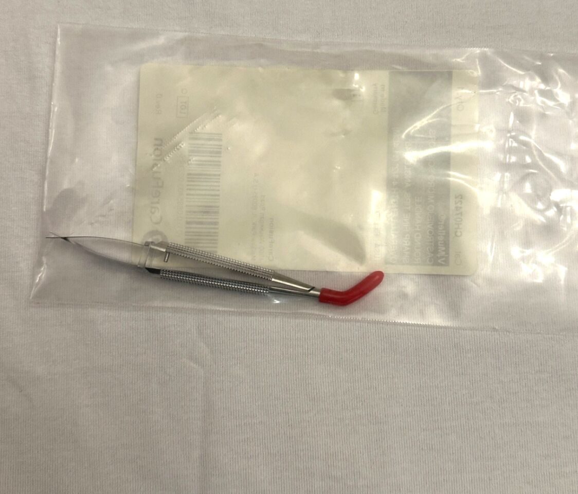 V. MUELLER CH07422 Castroviejo Micro Scissor Angled 45deg Sharp Fine Tips — photo 3