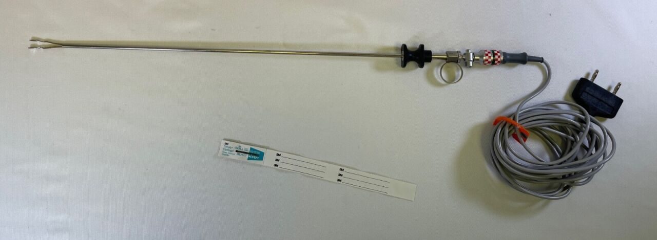R. WOLF 8383.24 Bipolar Kleppinger Forcep w/ Covidien E0022W Bipolar Cable