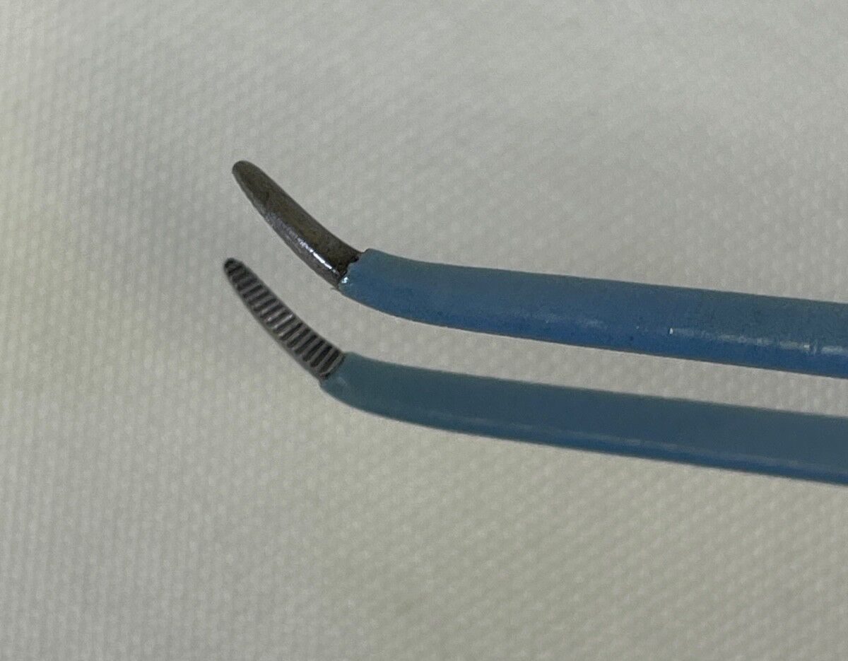 OLSEN  Bipolar Forceps Curved & Straight Tip w/ Bovie ESU Cable - Pair — photo 7