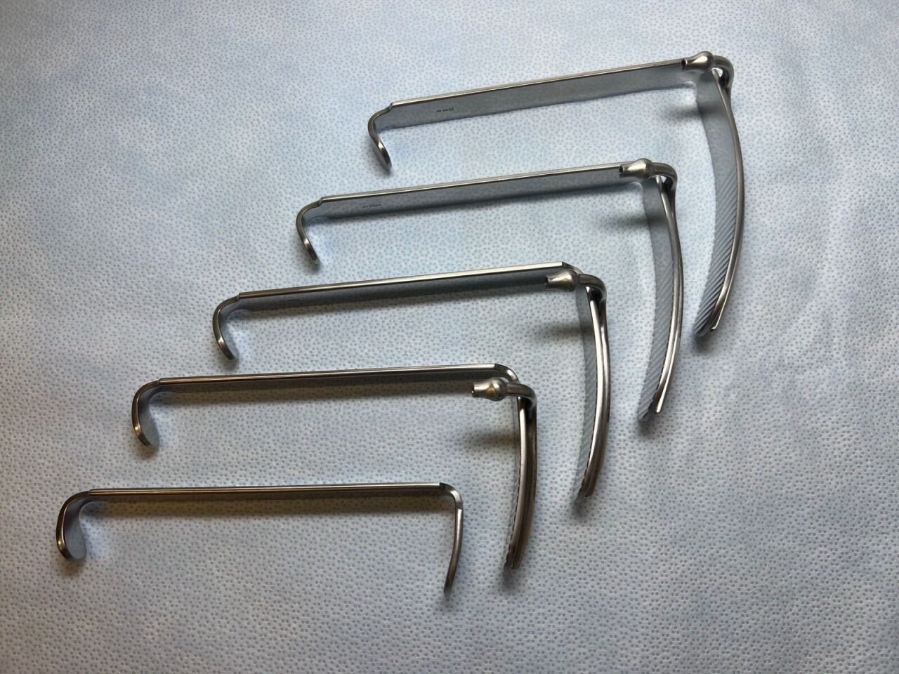 V. MUELLER MO161-MO164 MO160 Davis-Crowe Gag Blades & Tooth Plate Set of 5