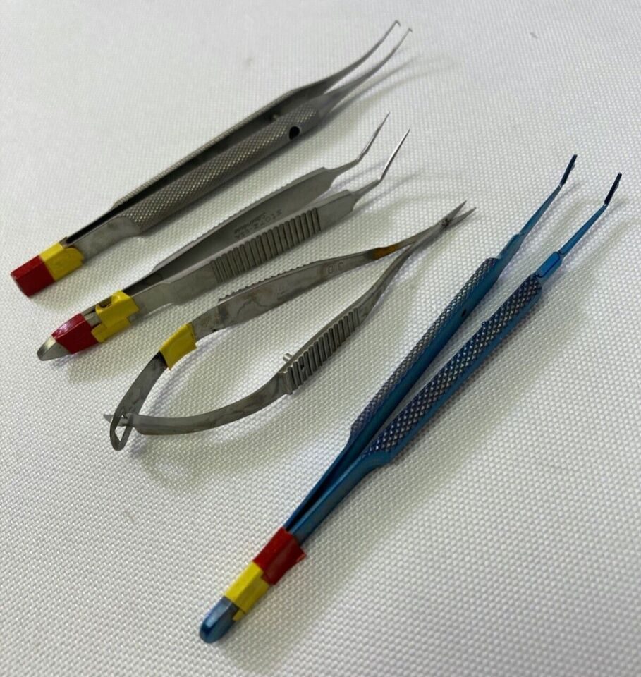 VARIOUS  30 Piece Storz Rhein Codman Ophthalmic Instrument Set Eye Tray w/ Case — photo 4