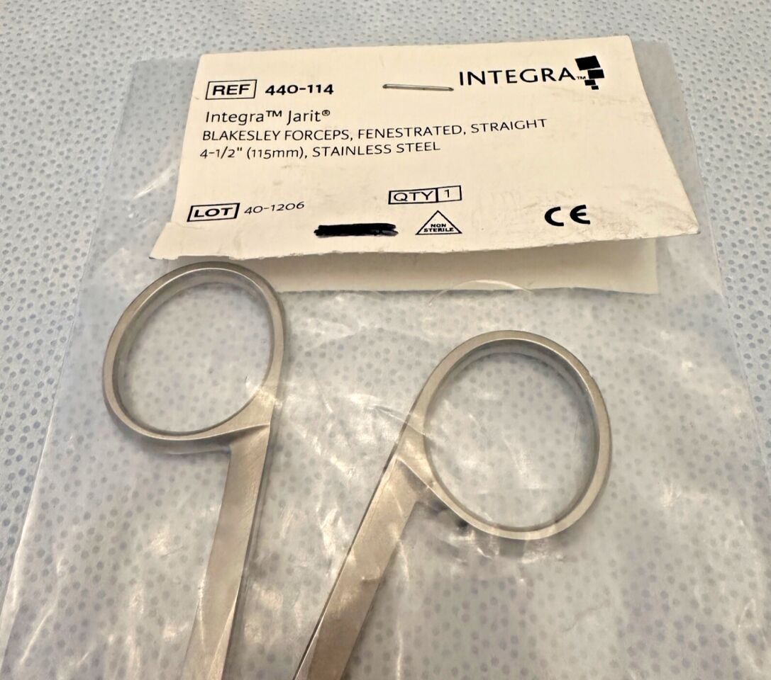 JARIT 440-114 Blakesley Forceps Fenestrated Straight WL 4-1/2" — photo 2