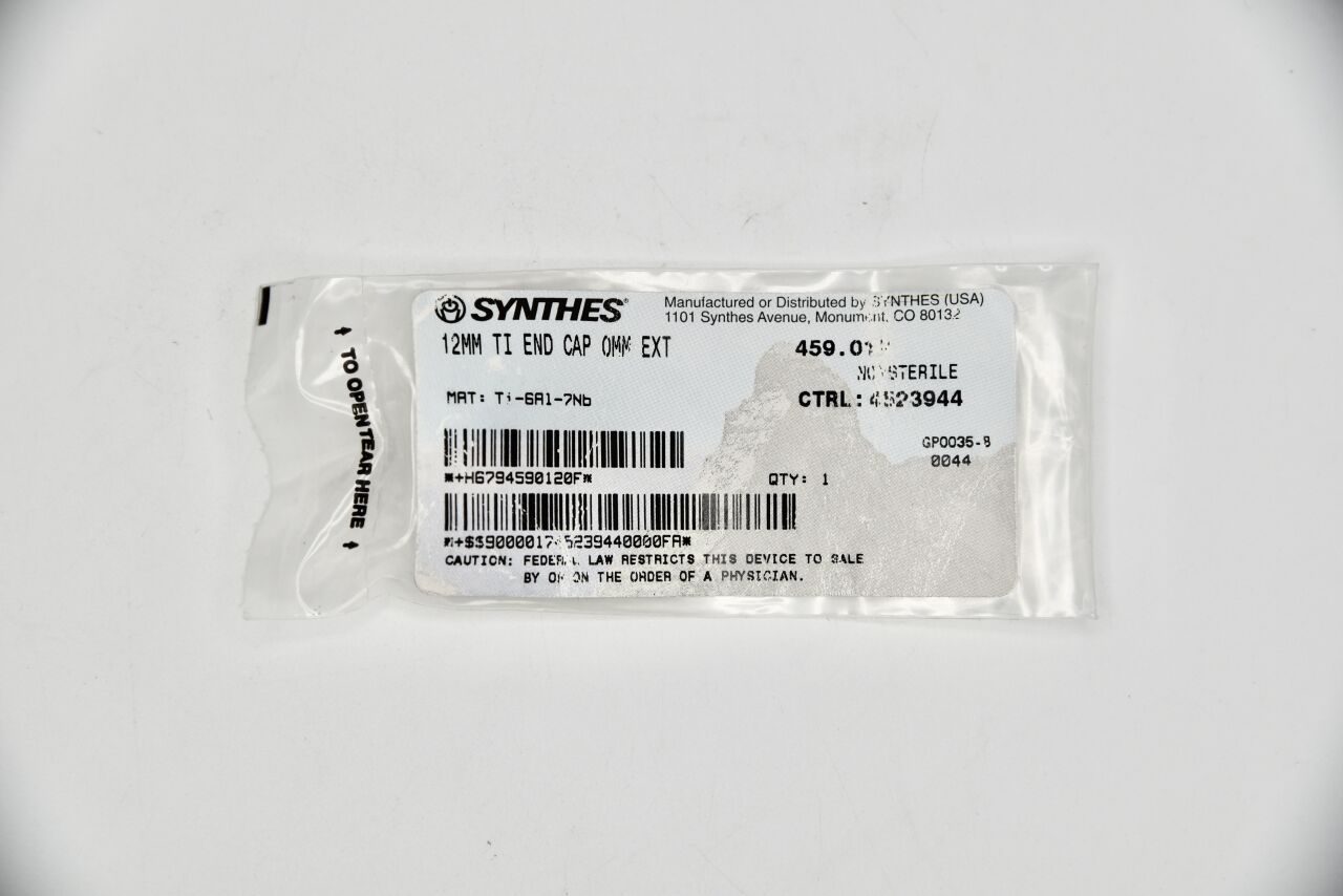 SYNTHES 459.012 Depuy End Cap, 12mm