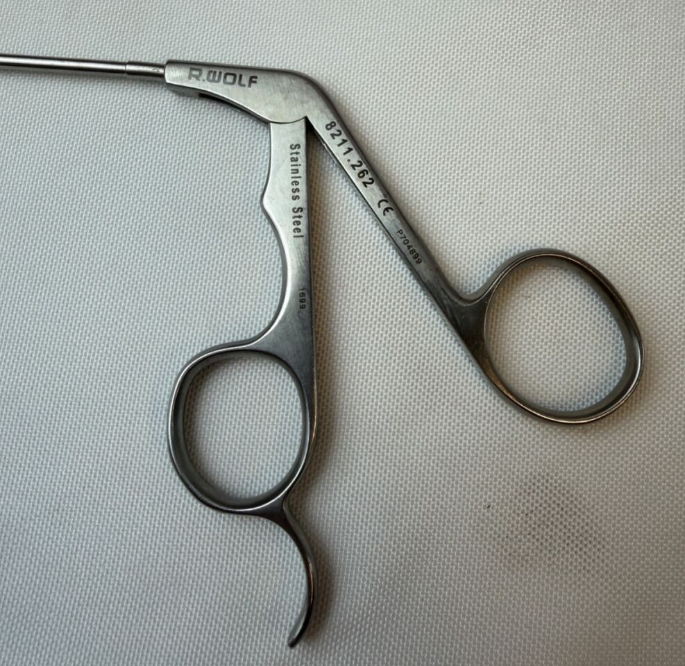 R. WOLF 8211.262 ENT Alligator Scissors Wedge Dissection Scissors Down Curved — photo 2
