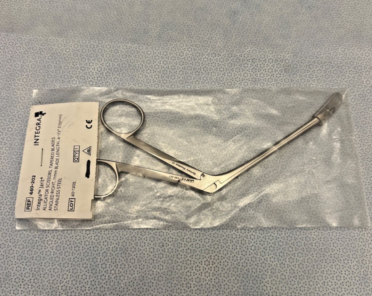 JARIT 440-202 Nasal Alligator Scissor Tapered Blade Right WL 4-1/2"