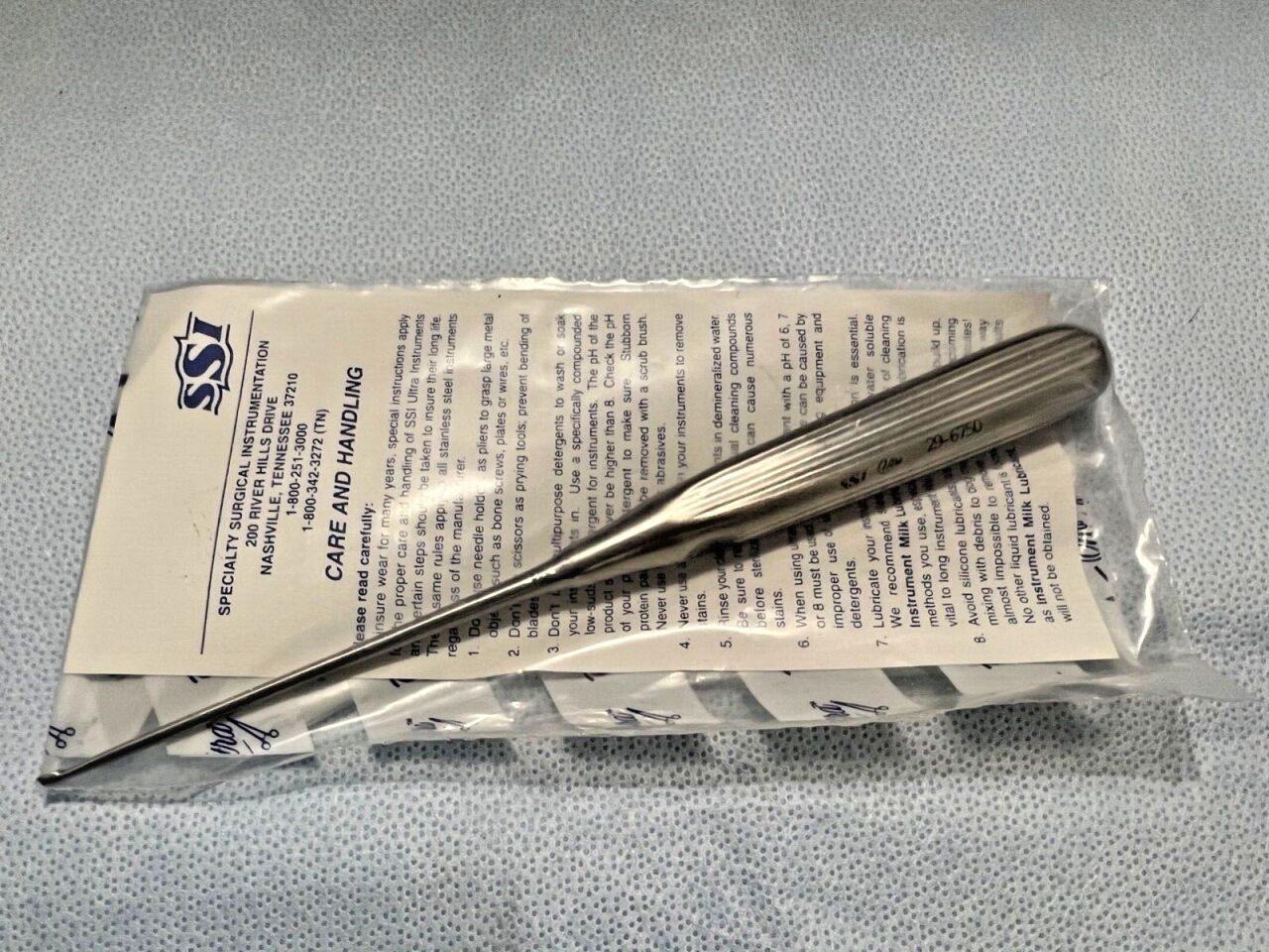 SSI ULTRA SYMMETRY 29-6750 Lempert Curette 8" Length Size 0 — photo 1