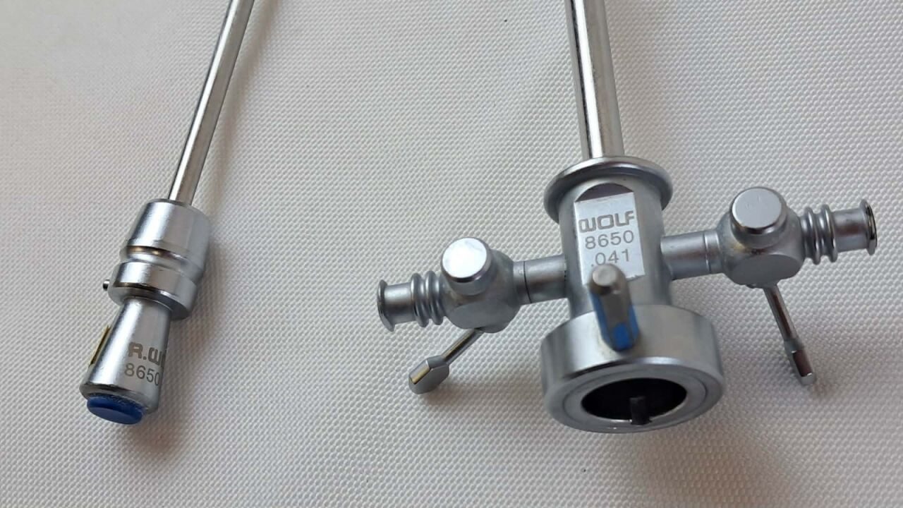 R. WOLF 8650.041 Dual Valve 21 Fr Laparoscopic Sheath with Obturator — photo 4