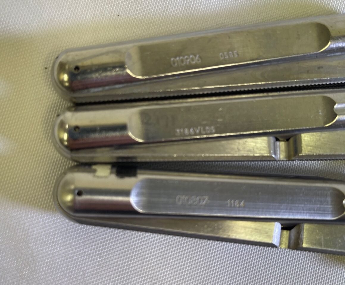 ACUFEX 010906/7 Cigar Handle Basket Punch L&R Serrated Scissor Set of 3 — photo 3