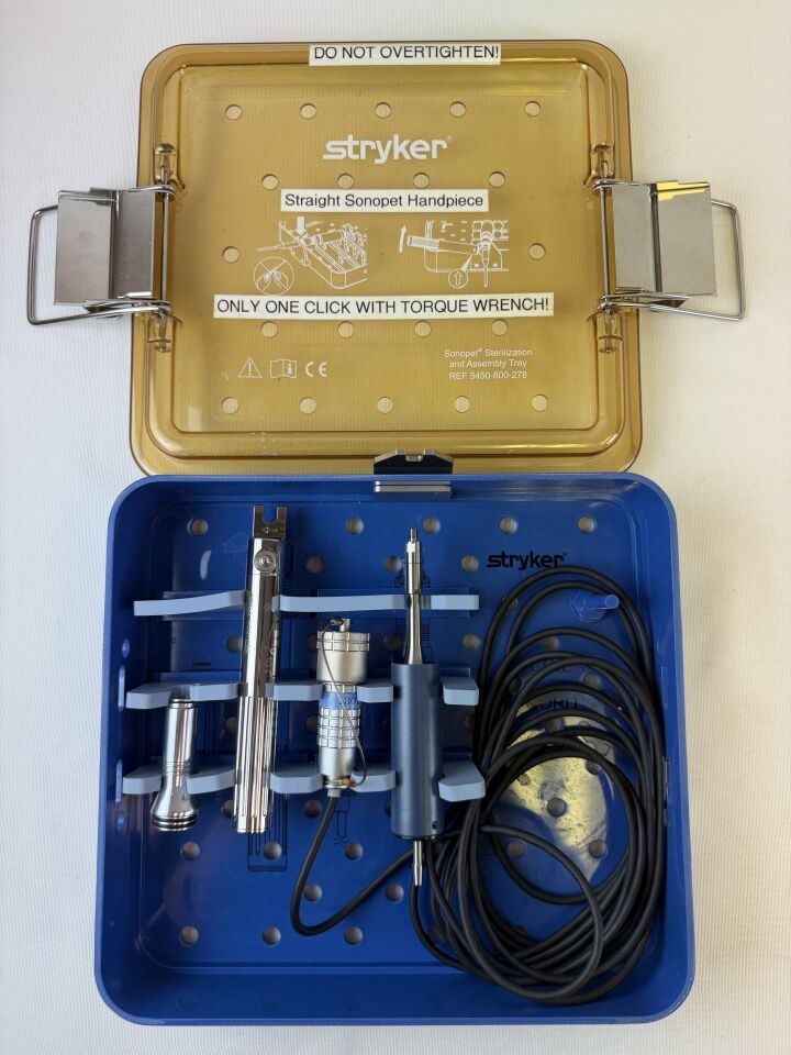 STRYKER 5450-840 Sonopet Ultrasonic Aspirator 25kHz Straight Handpiece Set