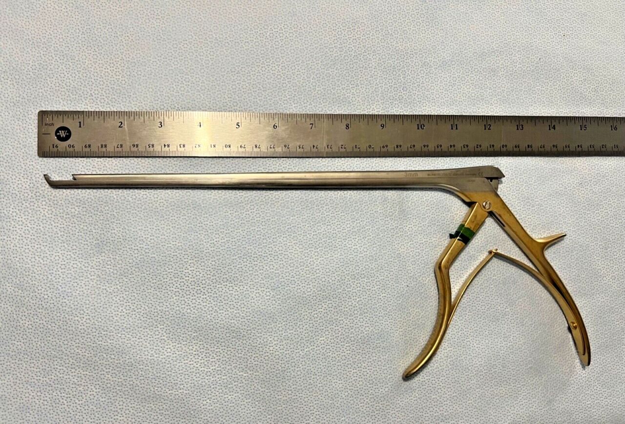 W. LINK 75-3129/32 Kerrison Rongeur 3mm X 50deg Bite X 12" Shaft Neurology Spine — photo 6