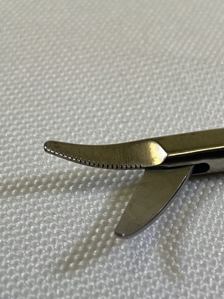 MILLENNIUM SURGICAL 2-29943 Nasal Sinus Scissors Curved Right Blunt Blades ENT — photo 6