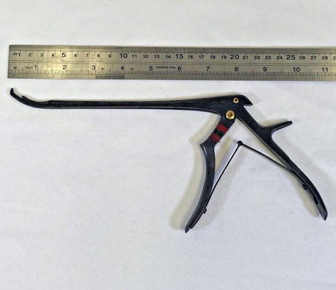 FEHLING NNR-3 Ceramo Sublaminar 3mm Foraminotomy Curved 8" Kerrison Rongeur — photo 10