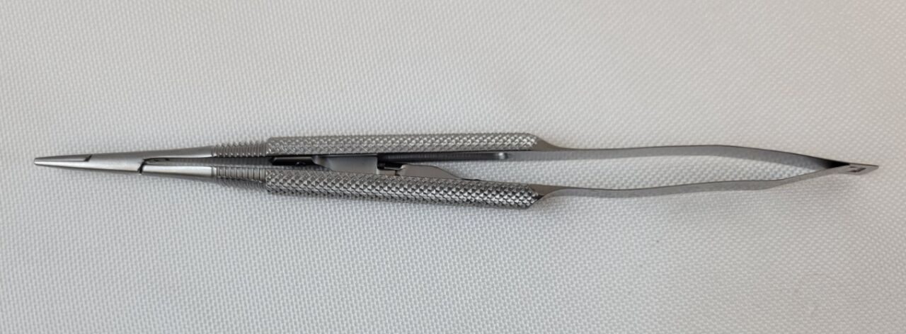 SCANLAN 6006-50 Castroviejo Micro Needle Holder Straight Diamond Dust Jaw 5 3/4" — photo 8