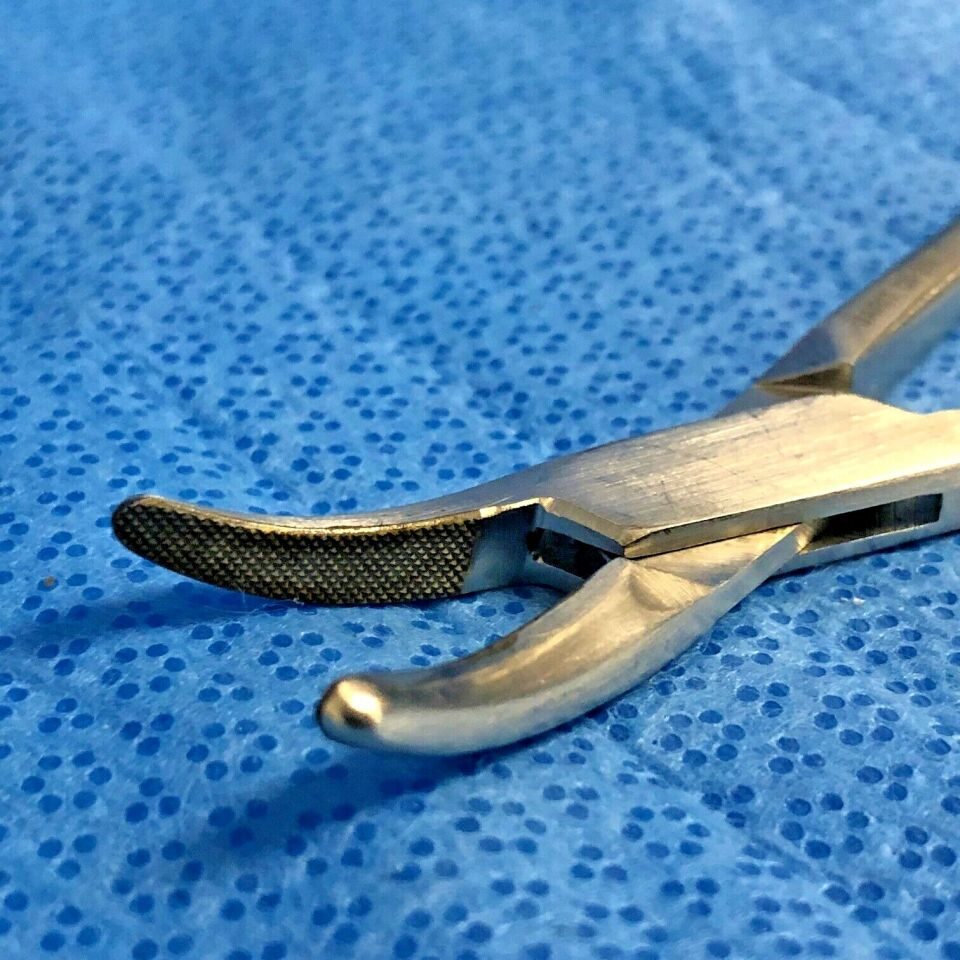JARIT 121-210 Tungsten Carbide 8" Curved Carb-Bite Heaney Needle Holder — photo 5