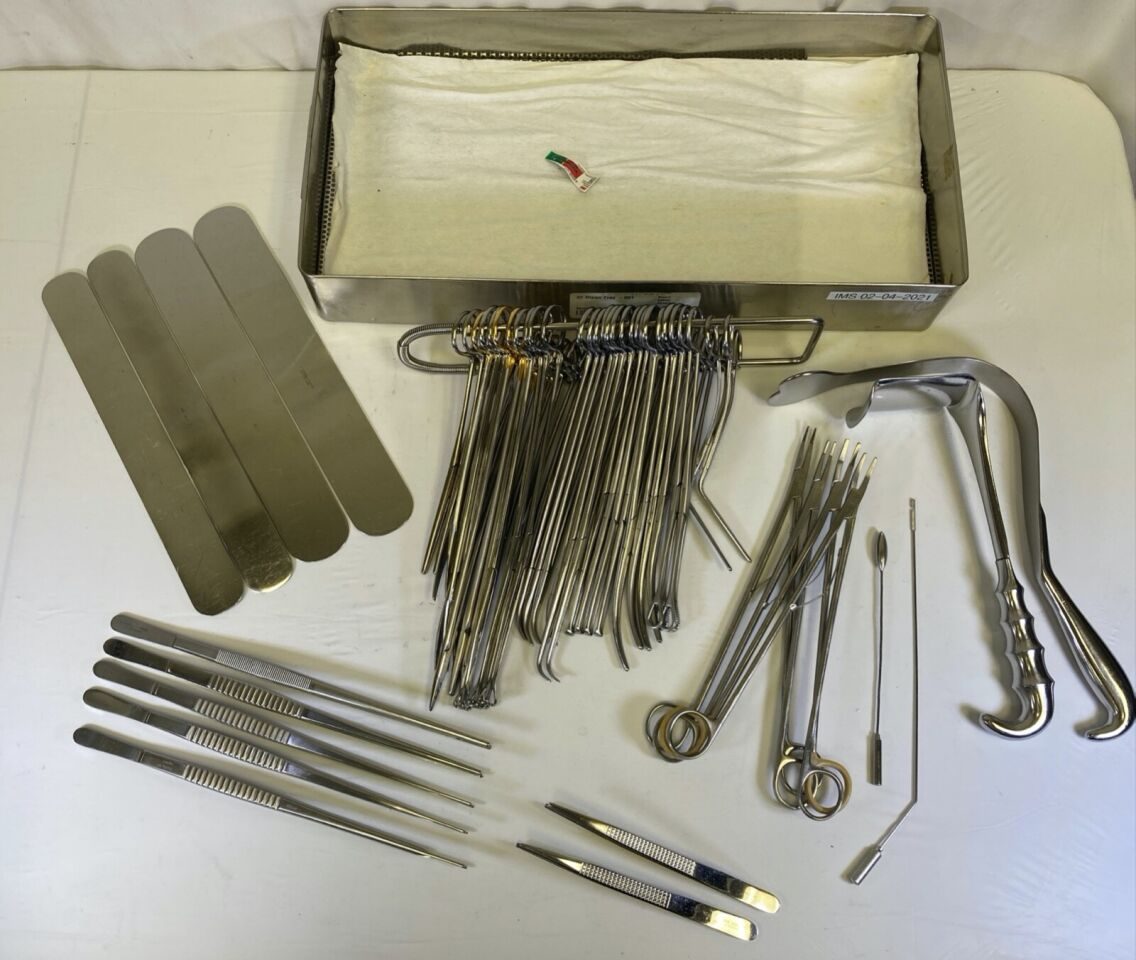 VARIOUS  Jarit Pilling Weck Codman Extra Long Instrument Set w SterilizationTray — photo 1