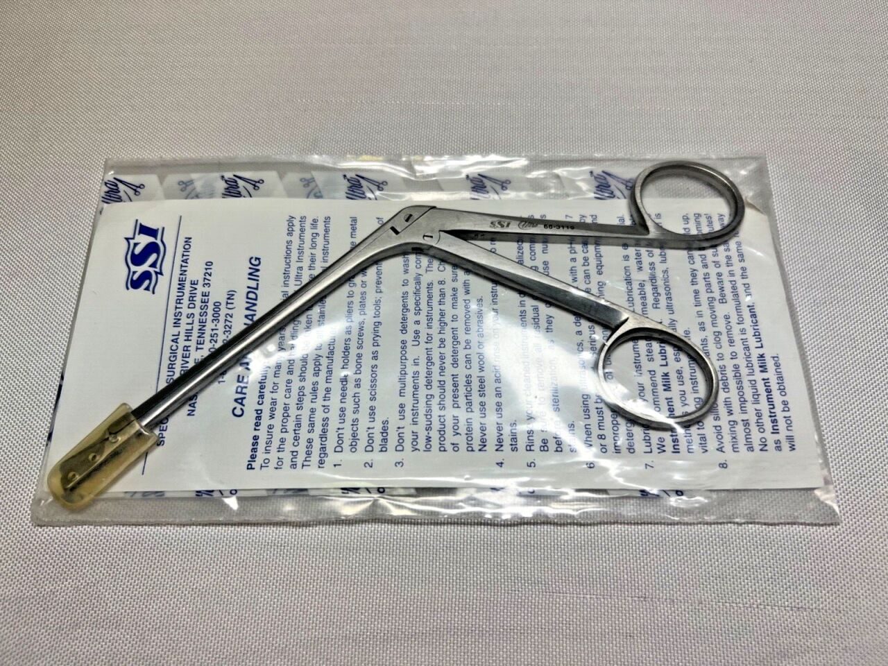 SSI 66-3110 Stryucken Turbinate Forcep Thru-Cutting Edge 1x15mm Jaws