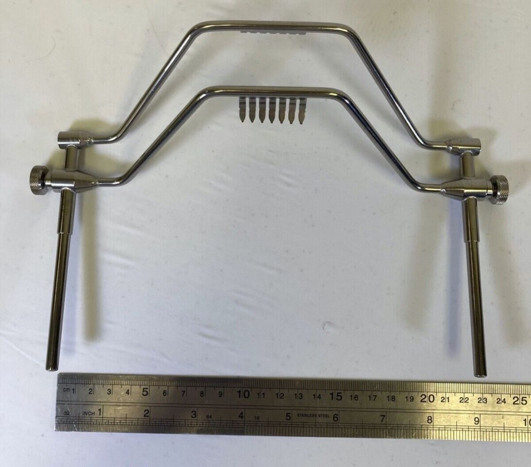 PILLING WECK 485265 Mahorner Thyroid Retractor 7 Sharp Prongs 9" (23cm) ENT — photo 7