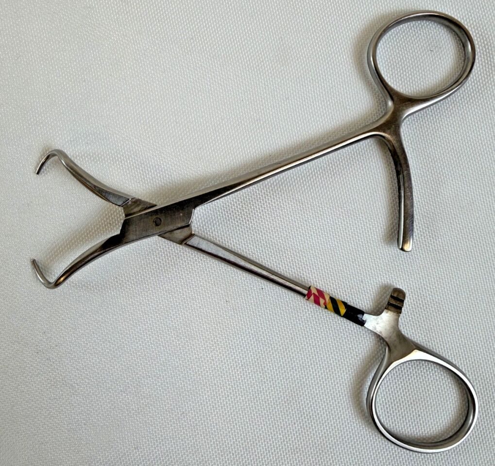 ZIMMER 2480-72 Pointed Bone Reduction Forceps 5.5" Orthopedics Trauma
