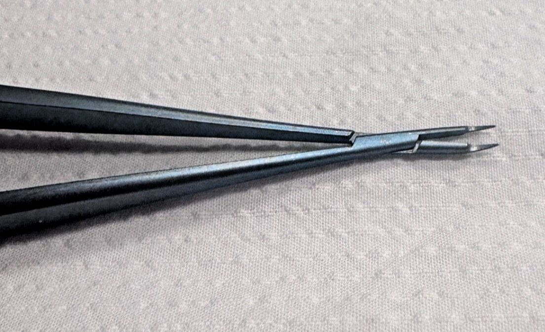 CODMAN 80-1725 Titanium Rhoton Needle Holder Curved Fine Tip 7" Neurology — photo 6