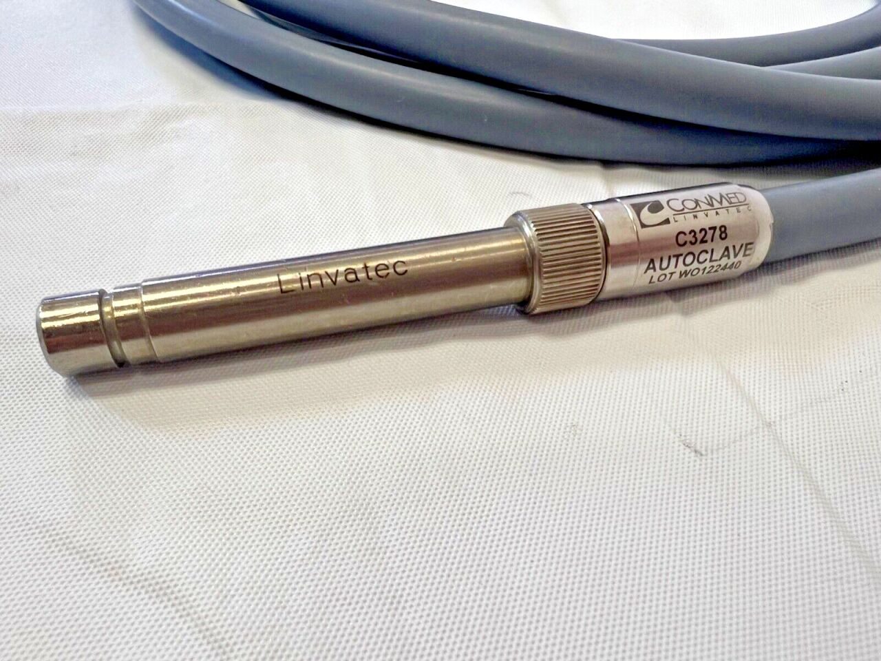 CONMED LINVATEC C3278 Arthroscopic Autoclavable Grey Light Cable 5mm X 10ft — photo 2