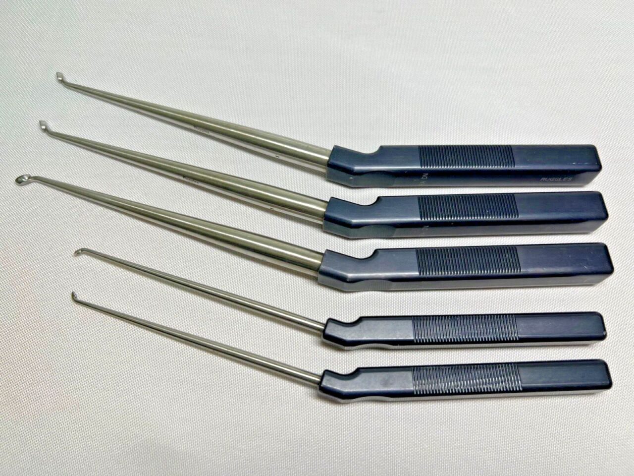 INTEGRA RUGGLES Redmond Lot of 5 Curved Cervical Spine Curettes