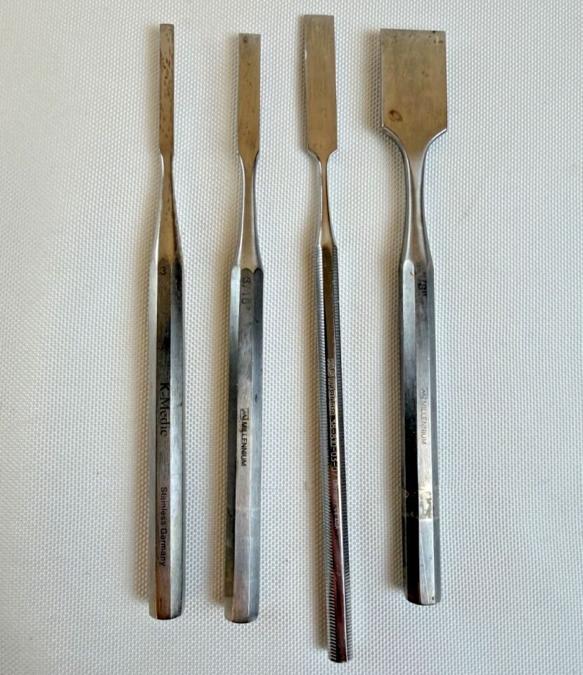 MILLENNIUM KLS MARTIN 3mm 4.76mm 7mm & 15.8mm Hoke Osteotome Set - Set of 4 — photo 1