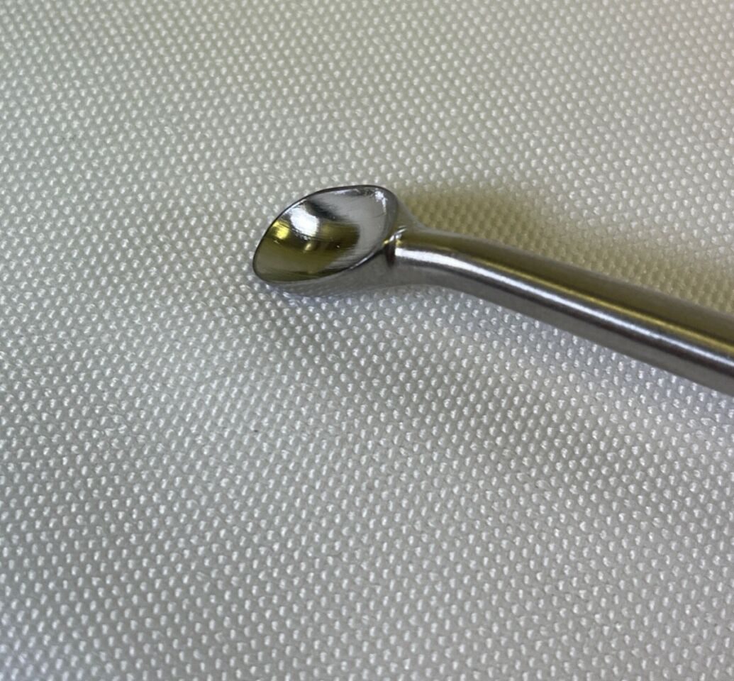 AESCULAP MD643R Lumbar Curette Size 6 Reverse Angle 349mm — photo 4