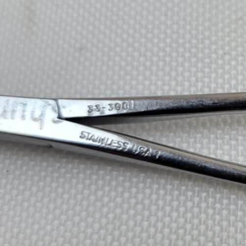 CODMAN Lot of 2 Mosquito Hemostatic Forceps Curved Tips Serrated 4" — photo 6
