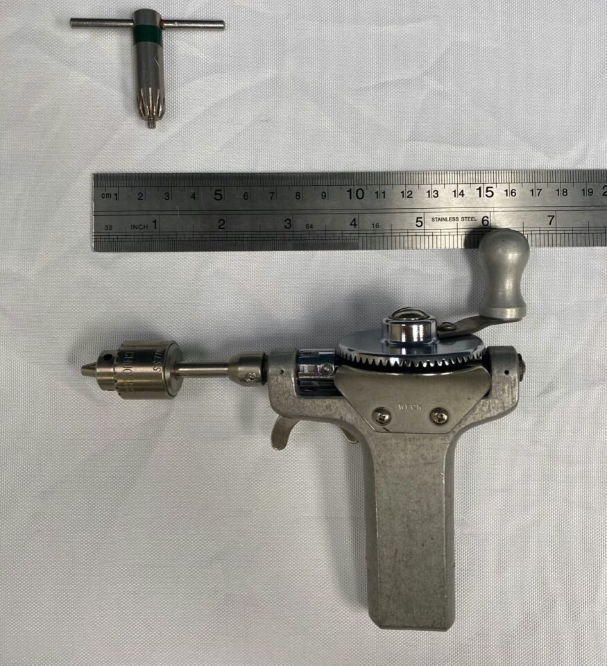 WECK PILLING 5/32" Jacobs Chuck Manual Hand Drill w/ Key Neuro — photo 8