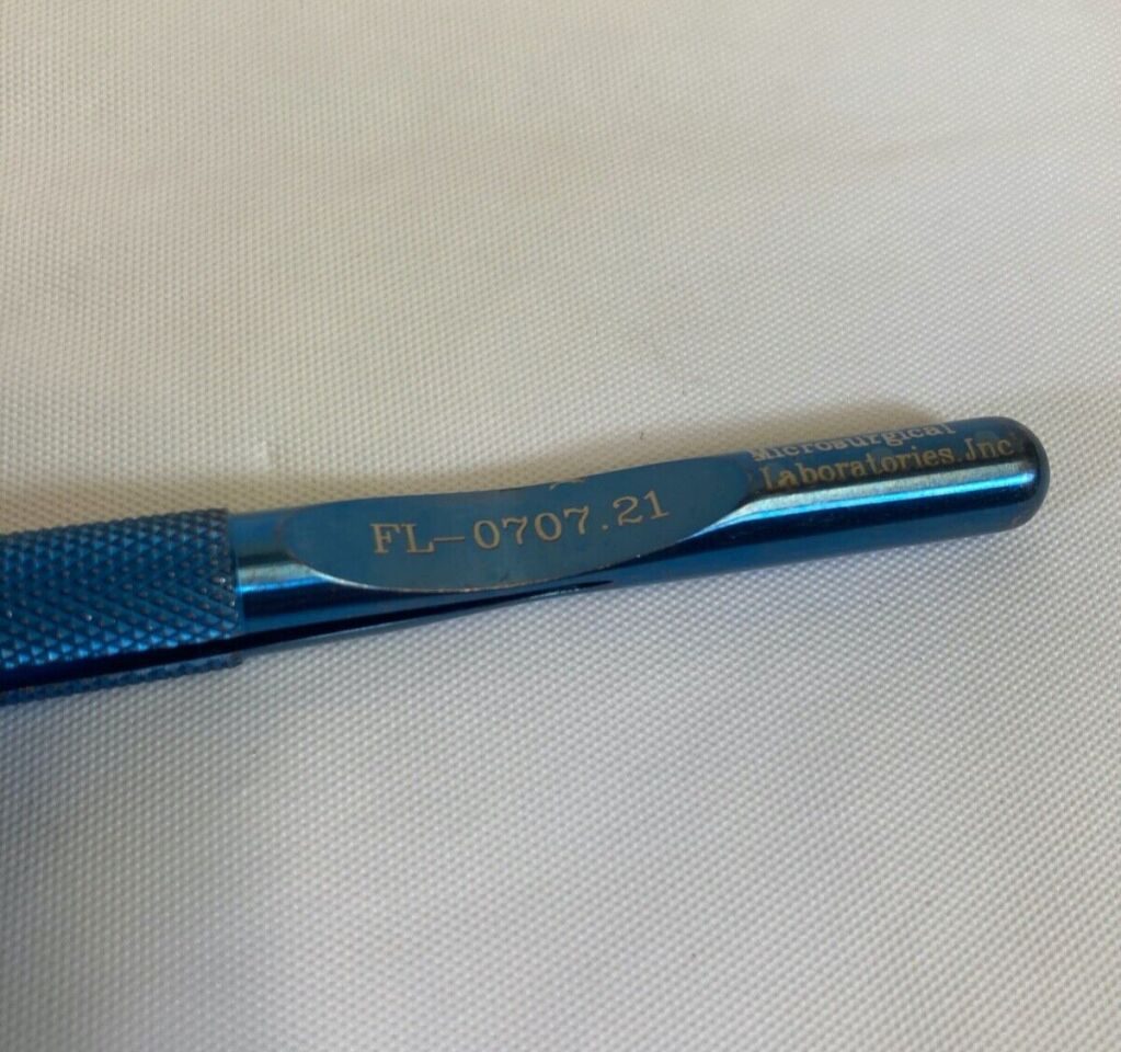 MICROSURGICAL LABS FL0707.21 Wexler Ring Tip 2.5mm Forceps Ti T/C 7.25" Neuro — photo 3