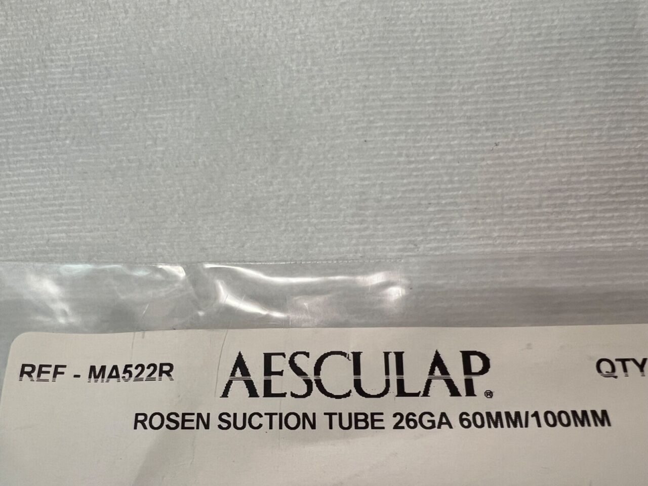 AESCULAP MA522R Rosen Suction Tube 26GA 60mm/100mm — photo 2