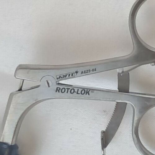 JARIT A625-114 Laparoscopic Artau-Allis Grasping Forceps 5mmX38cm Ratchet Handle — photo 4