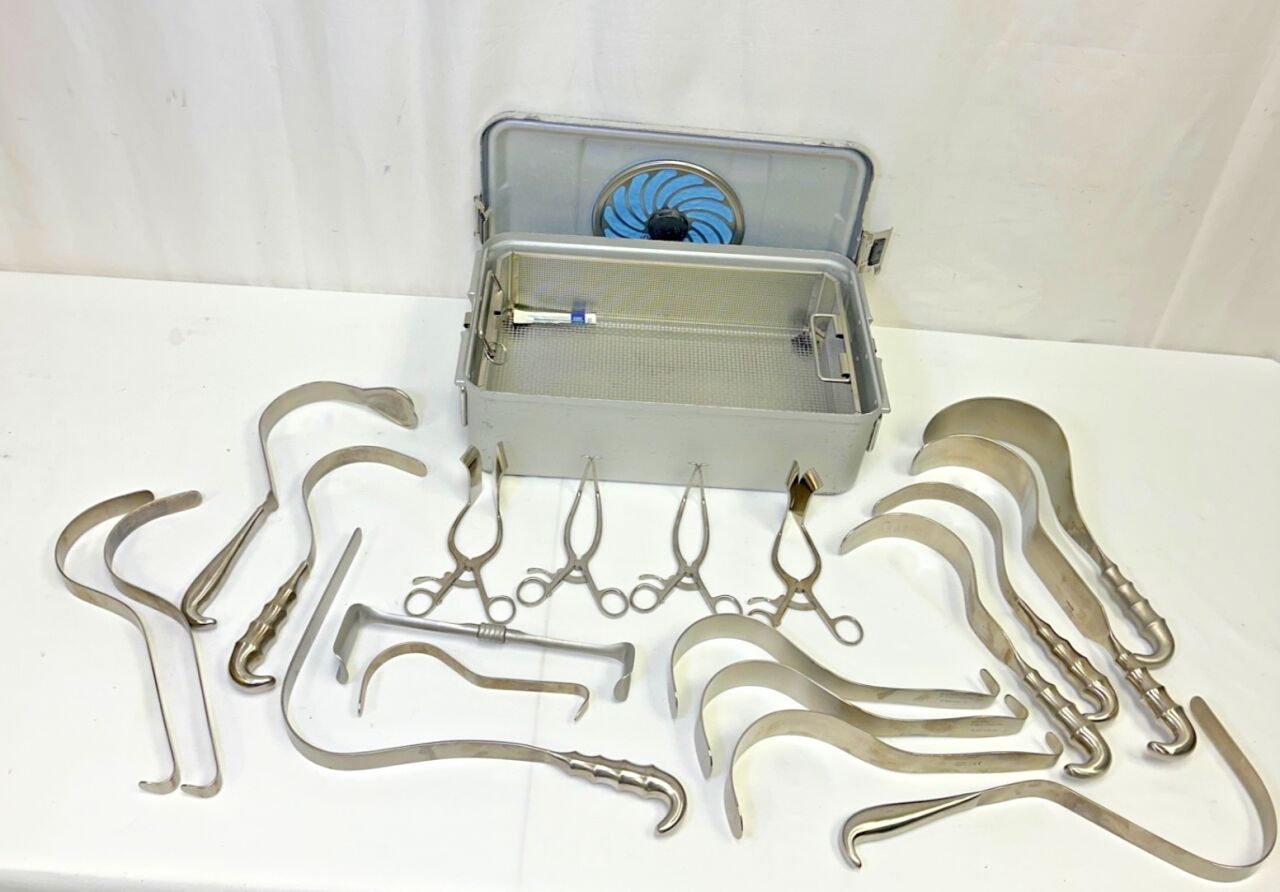 VARIOUS  19 Piece Multi Retractor set Codman V.mueller Aesculap Retractors Deaver Se — photo 11