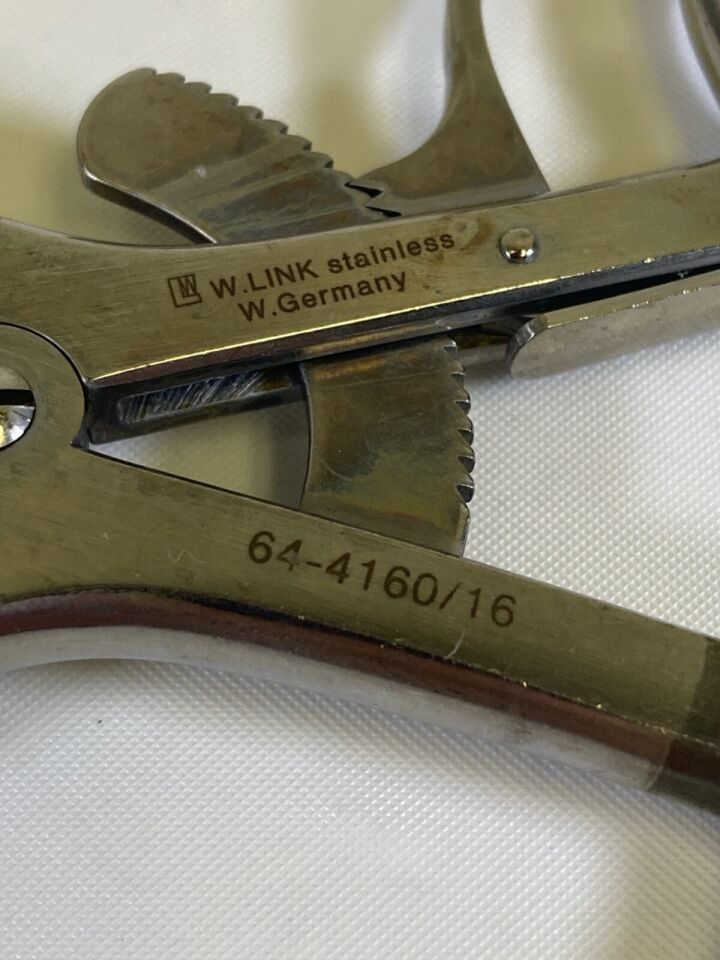 W. LINK 64-4160/16 Kolbel Soft Tissue Retractor 190mm Single Prong Straight Fine — photo 2