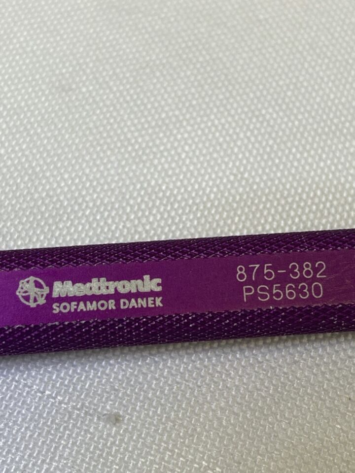 MEDTRONIC 875-382 Trim Line Curette Size 4-0 Angled Tip Purple Neuro Orthopedics — photo 4