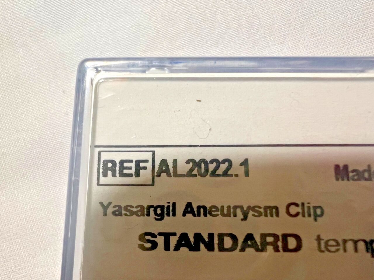 WEXLER SURGICAL AL2022.1 Yasargil Occlusion Aneurysm Clip 11mm Straight Jaw — photo 3