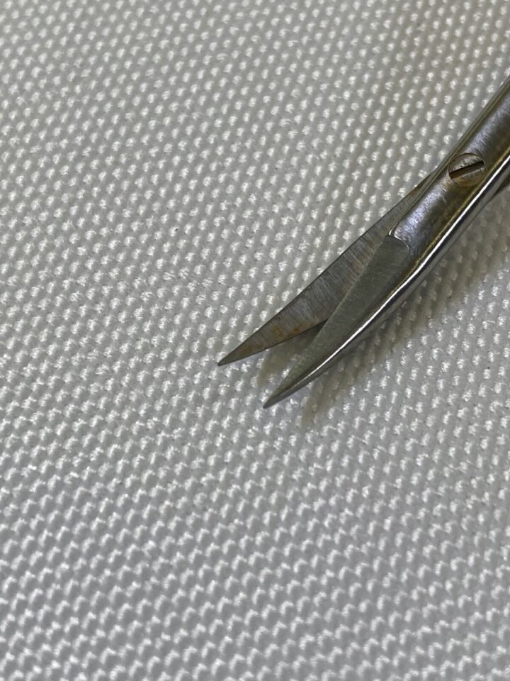 AESCULAP FD061R Micro Form Curved Up Neuro Scissors 120mm Shaft 245mm Length — photo 7