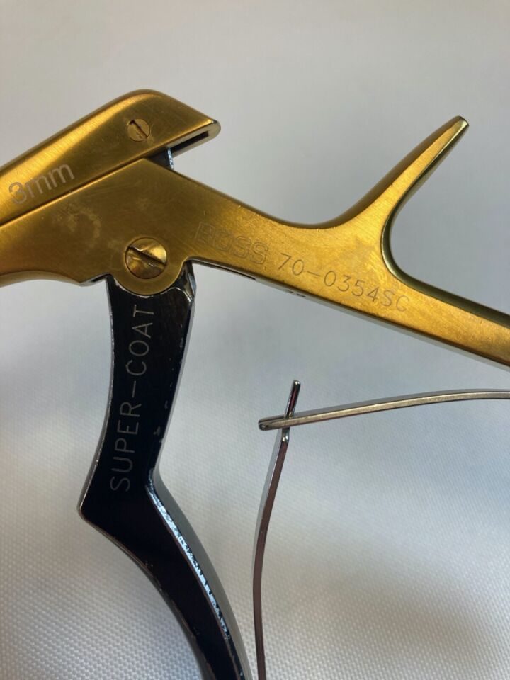 BOSS 70-0354SC SuperCoat Micro Kerrison Rongeur 3mm x 40deg Up x 9" Neuro — photo 2
