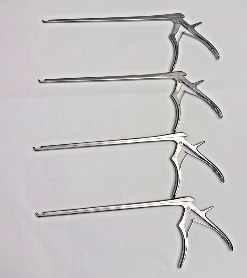 RUGGLES INTEGRA 40o Up 15mm X 3mm-6mm 11" Set of 4 Spurling Kerrison Rongeurs