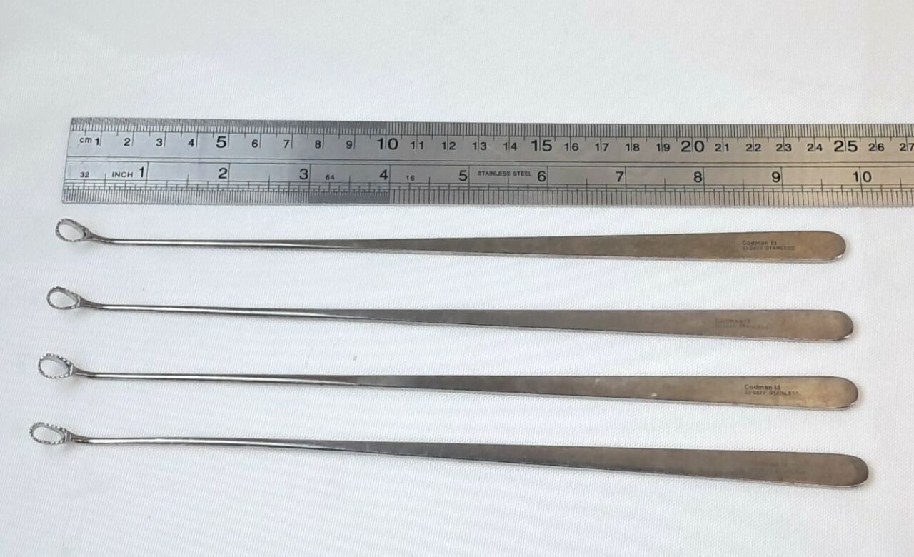 CODMAN 23-5670 Heaney Uterine Biopsy Curette 11.5" Oval Loop Serrated - Lot of 4 — photo 5