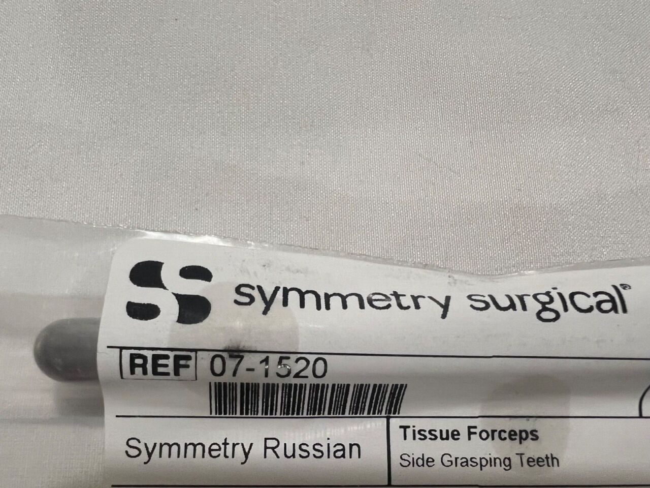 SYMMETRY SURGICAL 07-1520 Russian Tissue Forceps Side Grasping Teeth 8" Length — photo 4