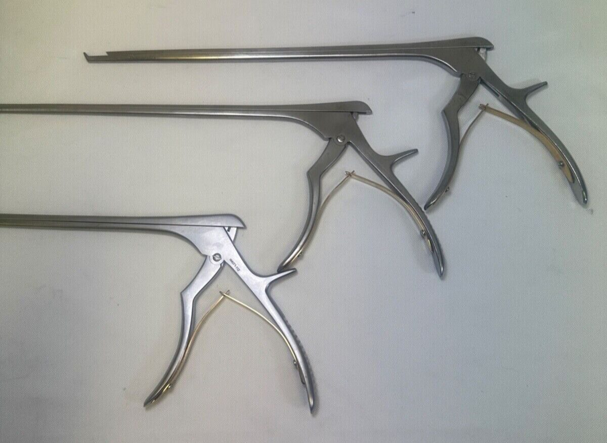 V. MUELLER NL4071-112 113 114 40deg 2-4mm 11.5" Set of 3 Cervical Kerrison Rongeur — photo 8