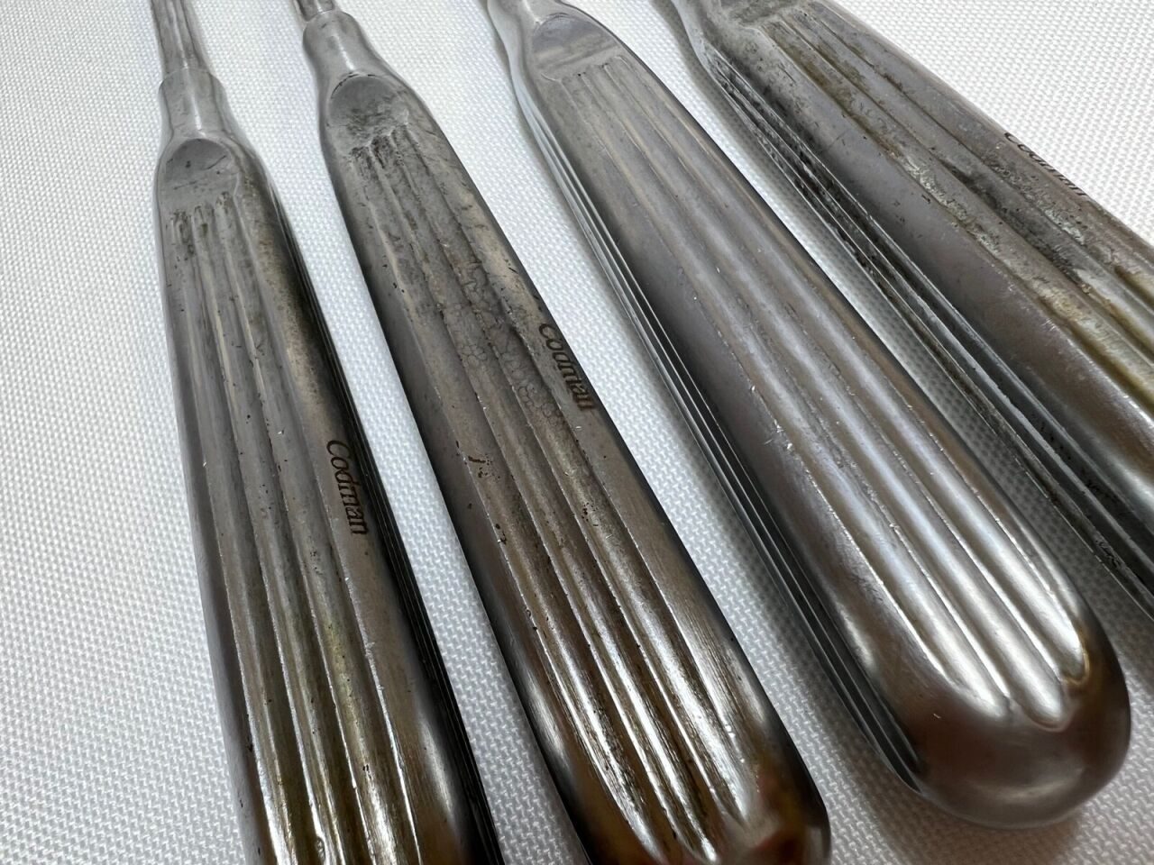 CODMAN  Set of 4 Blunt Uterine Curettes — photo 4