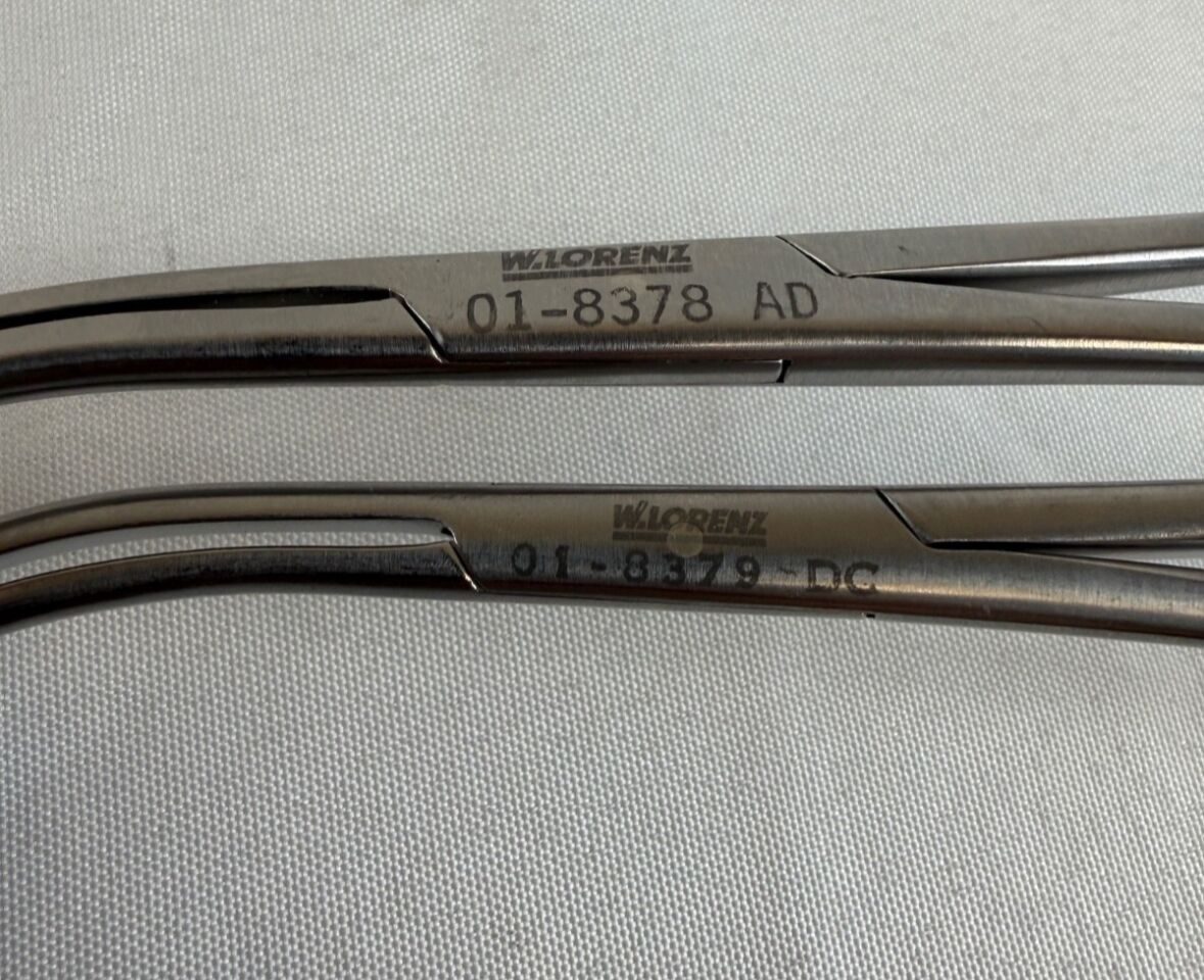 W. LORENZ 01-8378 & 01-8379 Simonton Clamp Left & Right CMF Orthopedics - Pair — photo 2