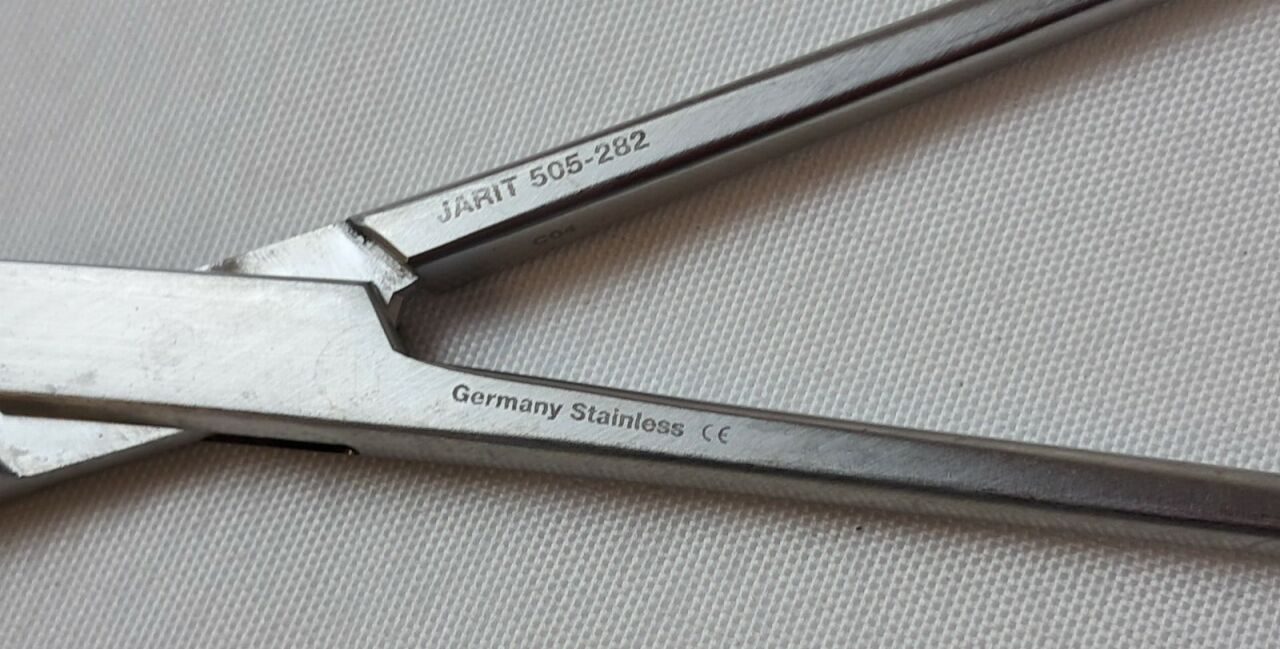 JARIT 505-282 Z-Hysterectomy Forceps 8-3/8" Locking Serrated — photo 3