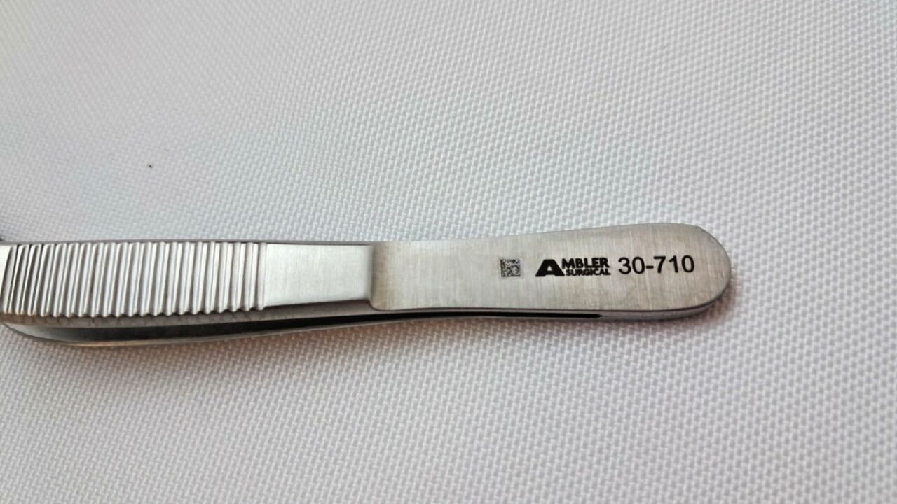 AMBLER 30-710 Gruenwald Nasal Forceps 8" Bayonet Dressing ENT — photo 5