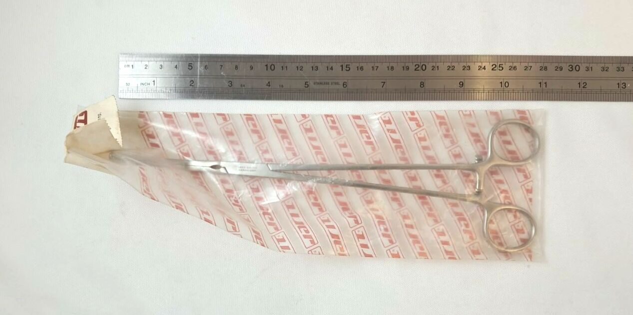 JARIT 320-326 DeBakey Tangential Occlusion Clamp 1x2 Teeth 10" — photo 5