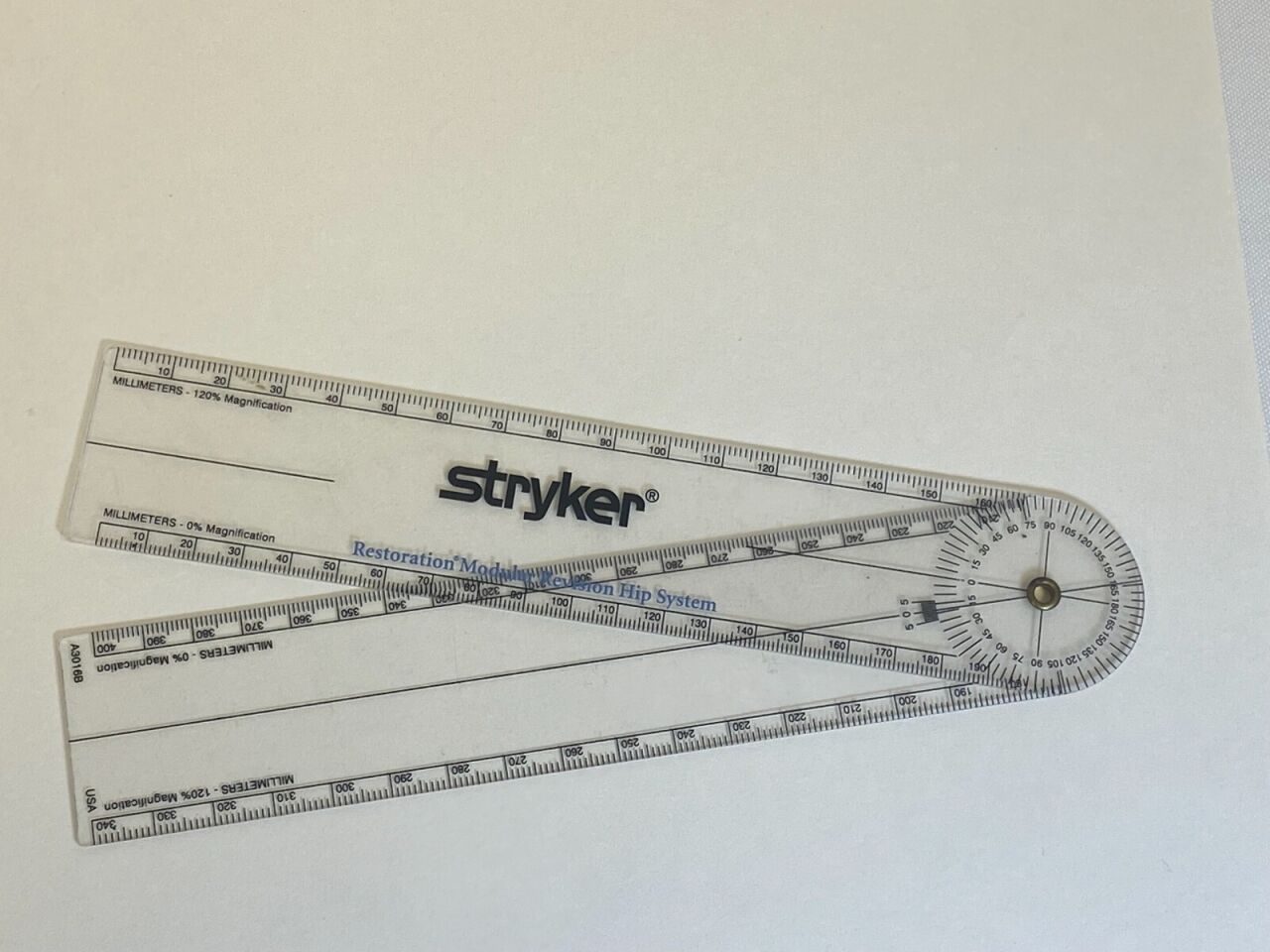 STRYKER A3016B Restoration Modular Revision Hip System Ruler — photo 5